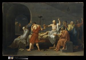 Jacques Louis David, The Death of Socrates, 1787  Jacques Louis David, The Death of Socrates, 1787   Metropolitan Museum of Art