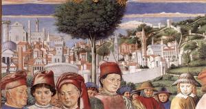 Αυγουστίνος Η αναχώρηση του Αυγουστίνου από το Μιλάνο (λεπτομέρεια)  - Benozzo Gozzoli 1465