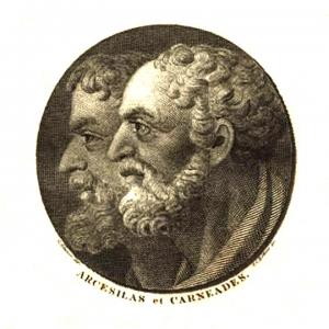Ακαδειμικός Σκεπτικισμός Αρκεσίλαος και Καρνεάδης, εξώφυλλο στο Ακαδημικά του Κικέρωνα, έκδοση Johann August Goerenz, 1810